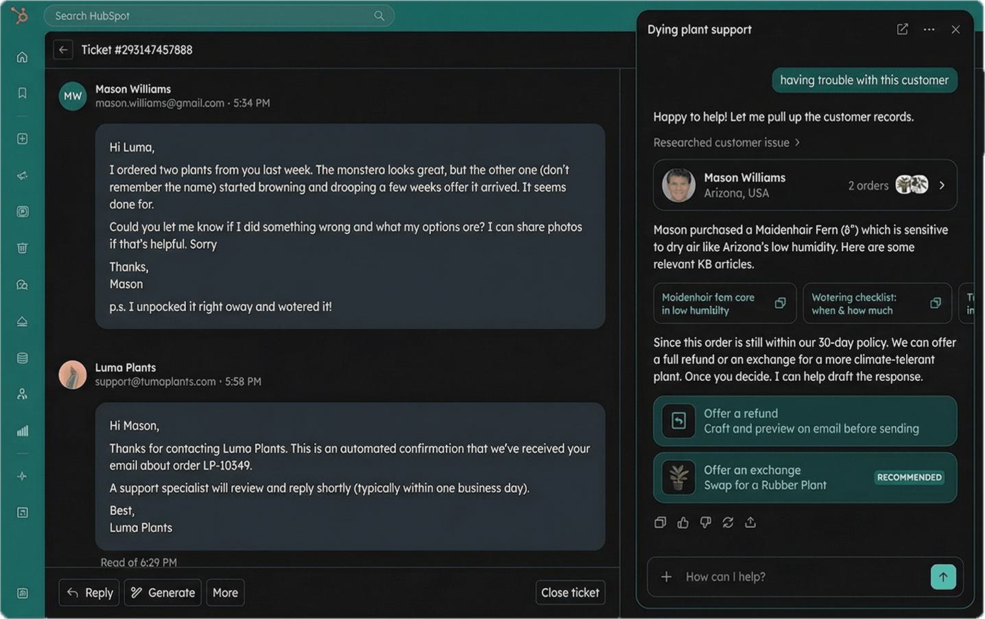 CRM Dashboard (Dark)