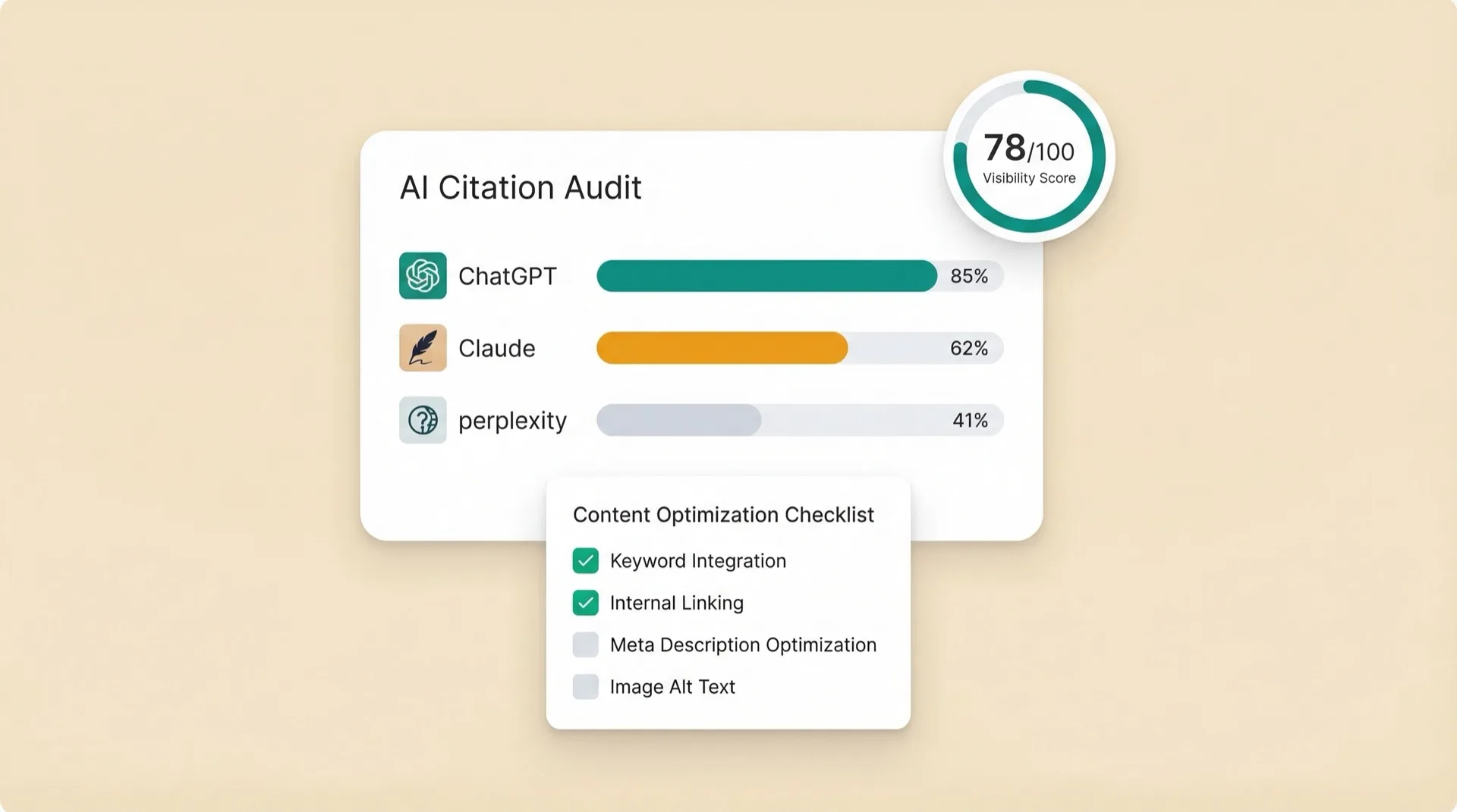 Be visible in AI and traditional search engines.
